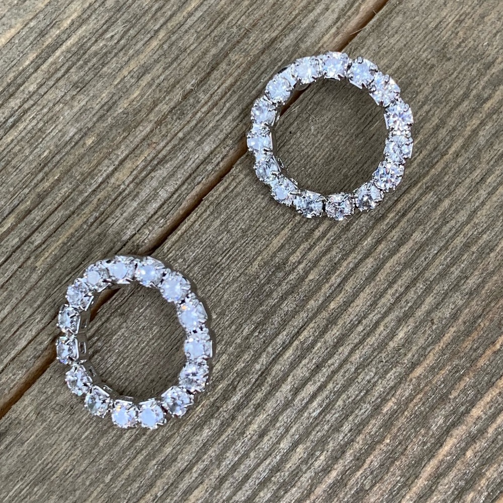 Petit Jeweled Circle Earrings